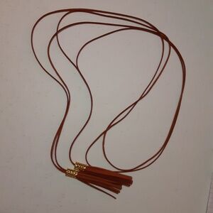 Suede Tassel Belt